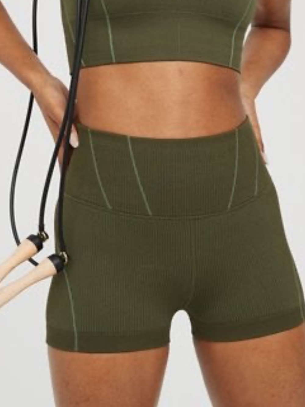 Aerie Seamless Corset High Rise Ribbed Bike Short